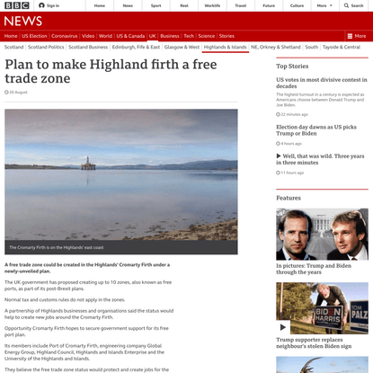 Plan to make Highland firth a free trade zone