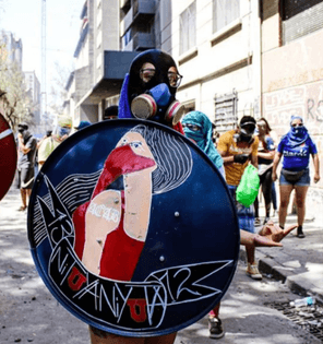 Protest against patriarchy, Chile, 2019