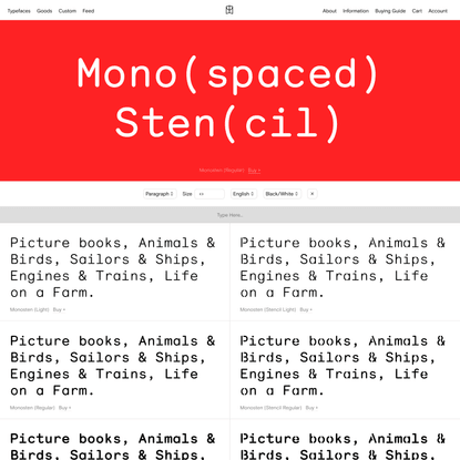 Monosten — Colophon Foundry