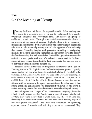 Silvia Federici : On the Meaning of Gossip