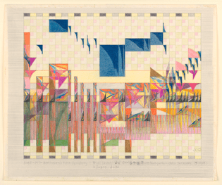 John de Secare, Drawing, Study 145, Beethoven's Fifth Symphony, April 1, 1959