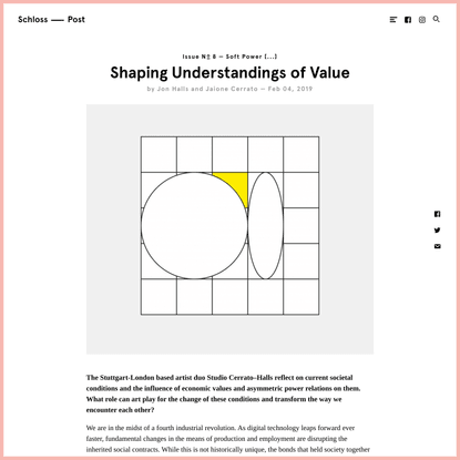 Shaping Understandings of Value