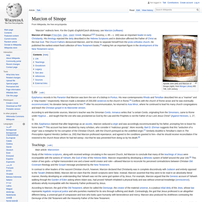 Marcion of Sinope - Wikipedia