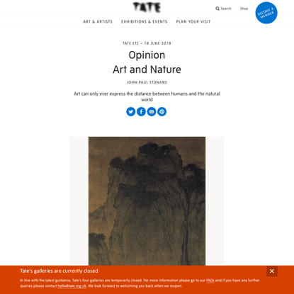 Opinion: Art and Nature – Tate Etc | Tate