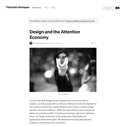 Design and the Attention Economy