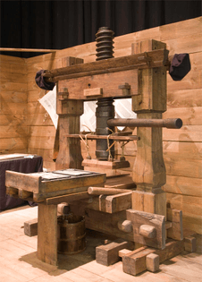 Gutenberg's Hand-powered Press