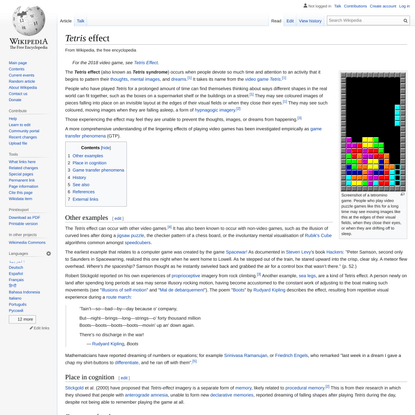Tetris effect - Wikipedia