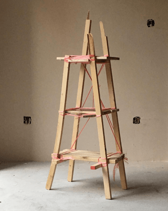 Lucas Muñoz Muñoz on Instagram: “Shelf made with Shanghai street’s trash... just rope and tape, no permanent connections, ...