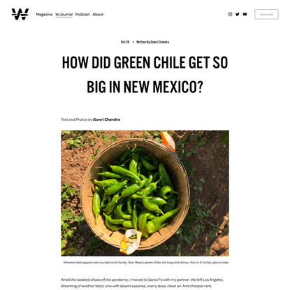 How Did Green Chile Get So Big in New Mexico? — Whetstone Magazine
