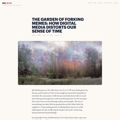The garden of forking memes: how digital media distorts our sense of time