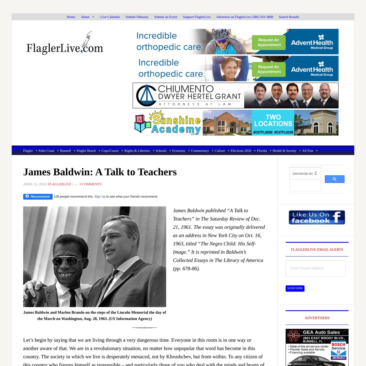 James baldwin a talk to teachers analysis picture