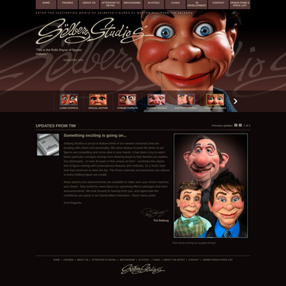 Selberg Studios - Handcrafted animated figures by master sculptor Tim Selberg