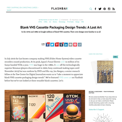 Blank VHS Cassette Packaging Design Trends: A Lost Art - Flashbak