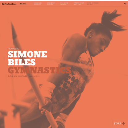 The Fine Line: What Makes Simone Biles the World’s Best Gymnast (Published 2016)