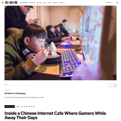 Inside a Chinese Internet Cafe Where Gamers While Away Their Days