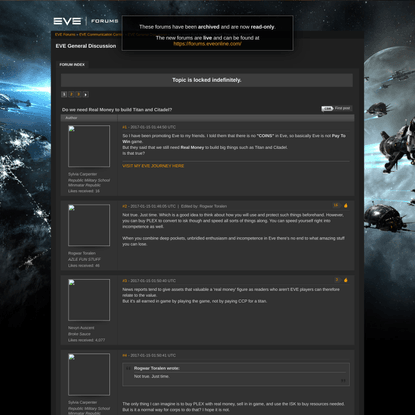 Do we need Real Money to build Titan and Citadel? - EVE General Discussion - EVE Online Forums