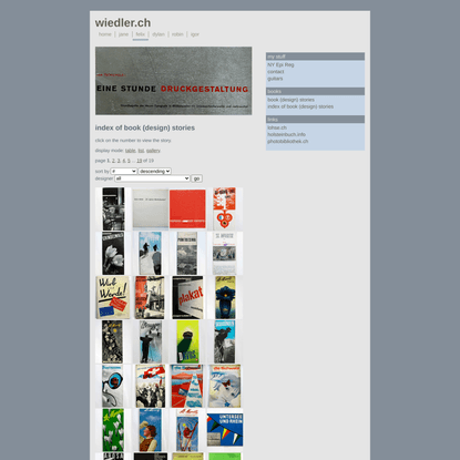 felix - books • list • wiedler.ch