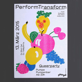 Perform! Transform! by Nina Reisinger #design #graphic #graphicdesign #print #layout #poster #typography #berlin