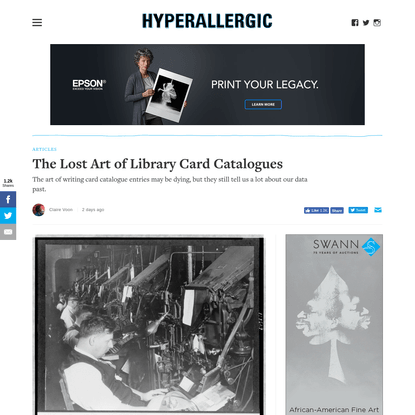 The Lost Art of Library Card Catalogues