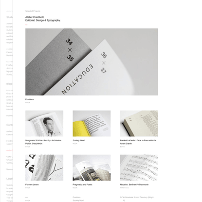 Atelier Dreibholz — Editorial, Design &amp; Typography.