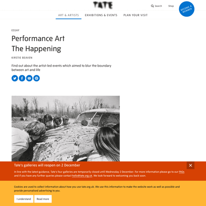 Performance Art: The Happening – Essay | Tate