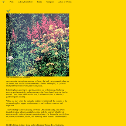 Website as Community Garden | 🌱