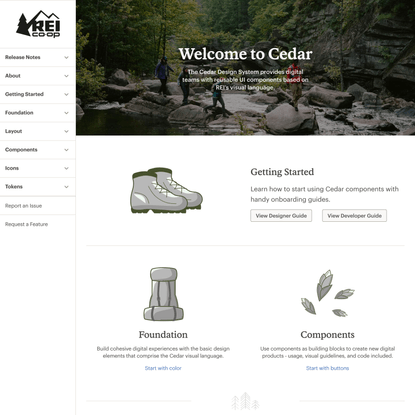 Cedar Design System | REI Co-op