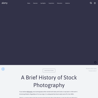 A Brief History of Stock Photography - Alamy Blog