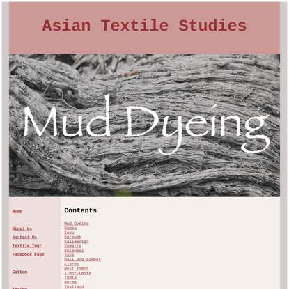 Mud Dyeing - Asian Textile Studies