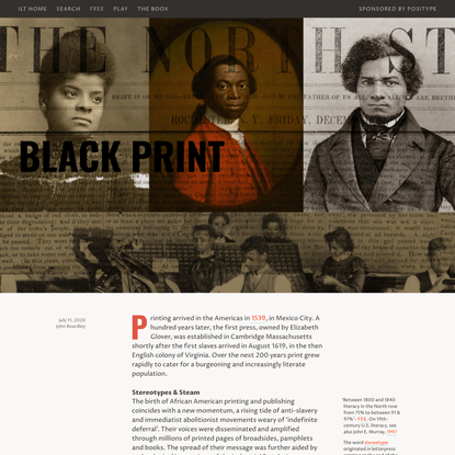 Black Print — I Love Typography