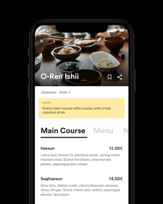 Studio Lenzing on Instagram: “Some more WIP from a recent app redesign. A local restaurant &amp; lunch guide providing you tailo...
