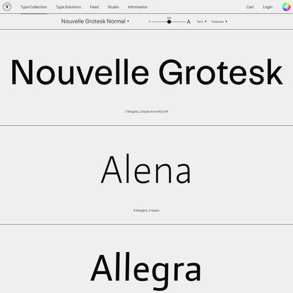 Nouvelle Grotesk - Nouvelle Noire: Use Nice Fonts!