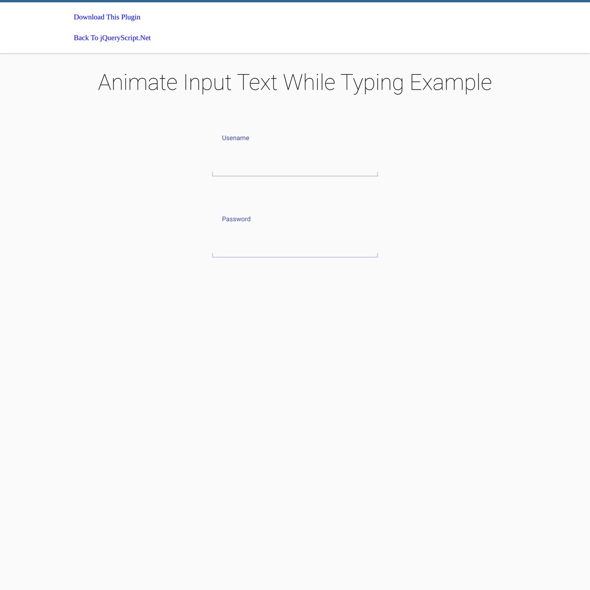 Animate Input Text While Typing Example — Are.na