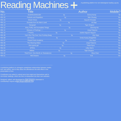 Reading Machines