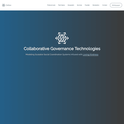 CoGov.Tech: Collaborative Governance Technologies