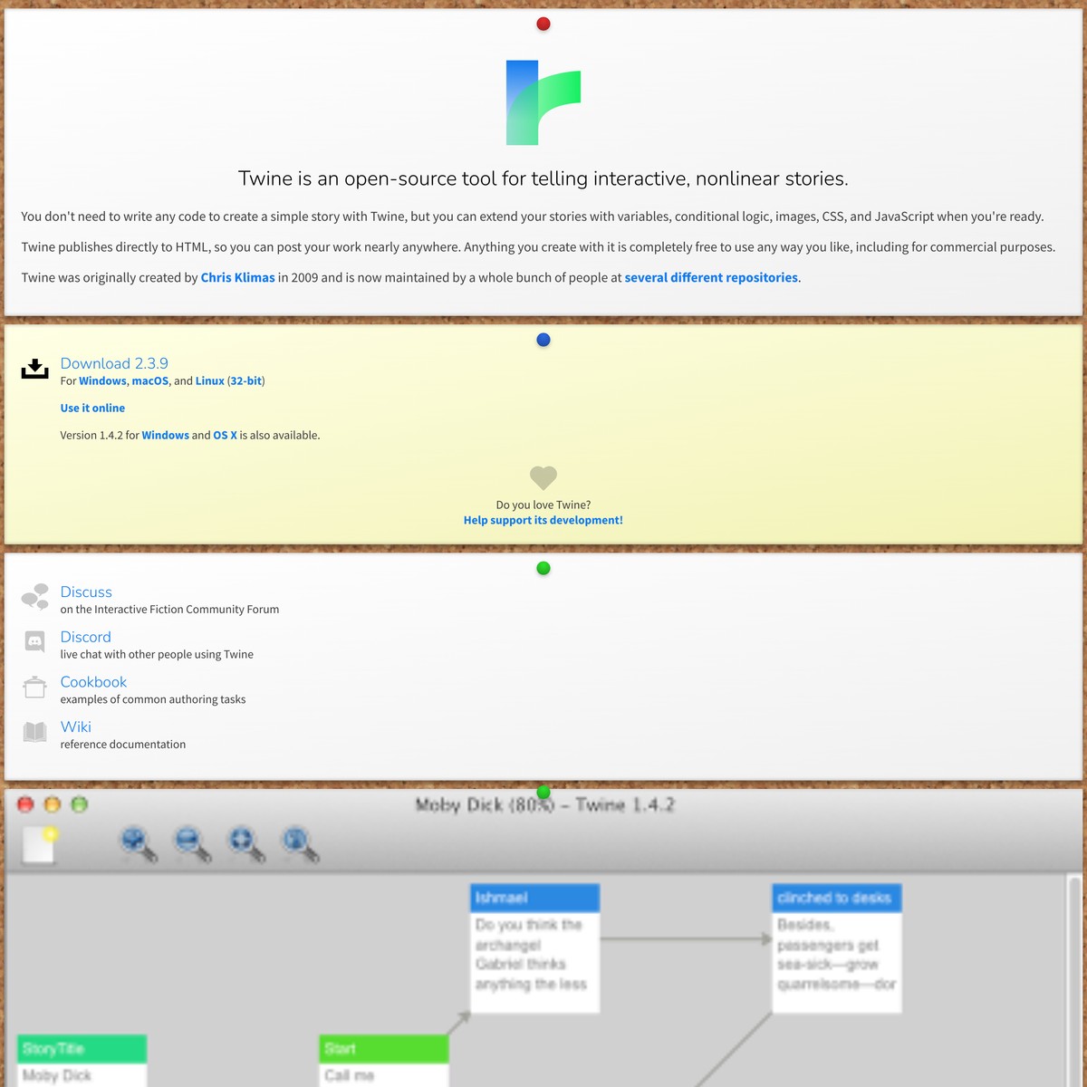 Twine / An opensource tool for telling interactive, stories