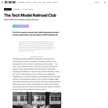 The Tech Model Railroad Club