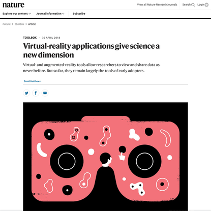 Virtual-reality applications give science a new dimension