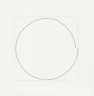 Robert Mangold, Imperfect Circle, 1973