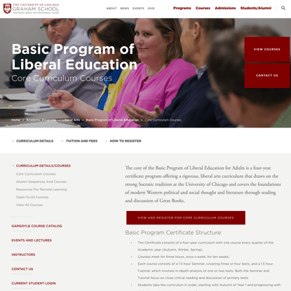 Core Curriculum Courses