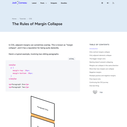 The Rules of Margin Collapse