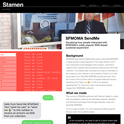 SFMOMA SendMe - Stamen