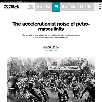 The accelerationist noise of petro-masculinity | CCCB LAB