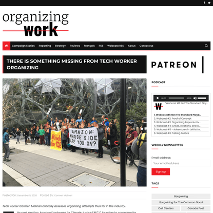 There is something missing from tech worker organizing