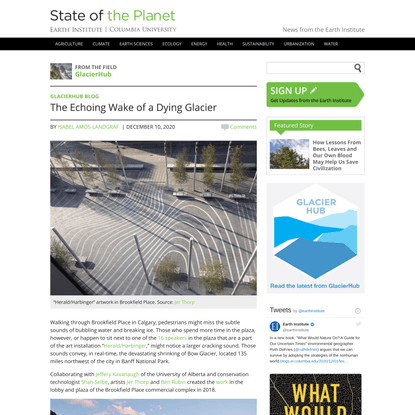 The Echoing Wake of a Dying Glacier