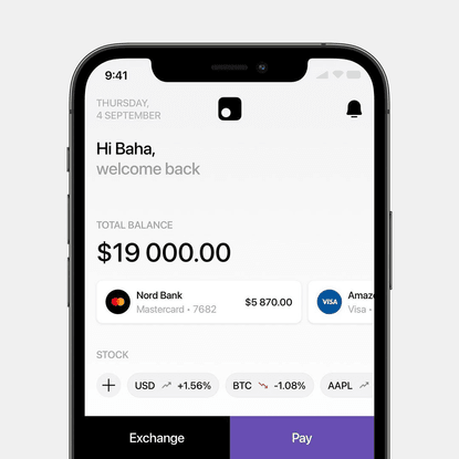 MADE IN HELL on Instagram: “Nord - Finance App UI Kit Download on craftwork.design Use code “bnd10” for 10% discount! . . . ...
