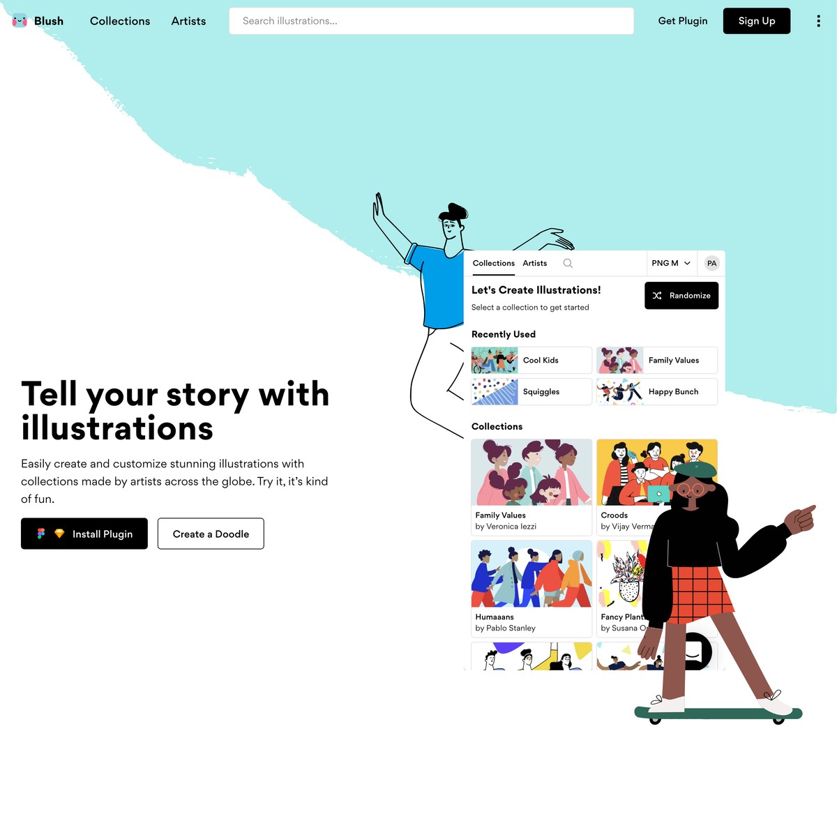 Blush Illustrations for everyone — Are.na