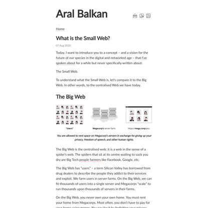 What is the Small Web?
