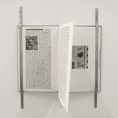 Rahel Zoller on Instagram: “Books on wall on show at ‘Sophie Calle: Was Bleibt’ @kunstmuseumravensburg from the series ‘Deta...