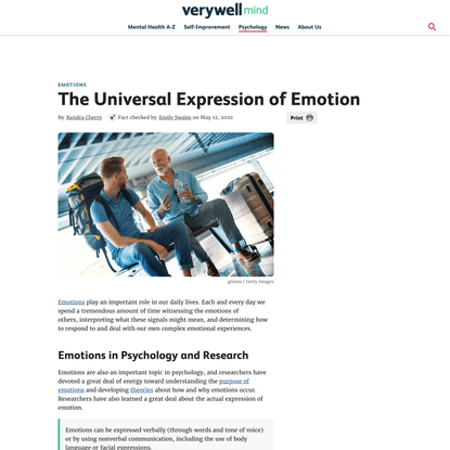 Are Our Emotional Expressions Universal?
